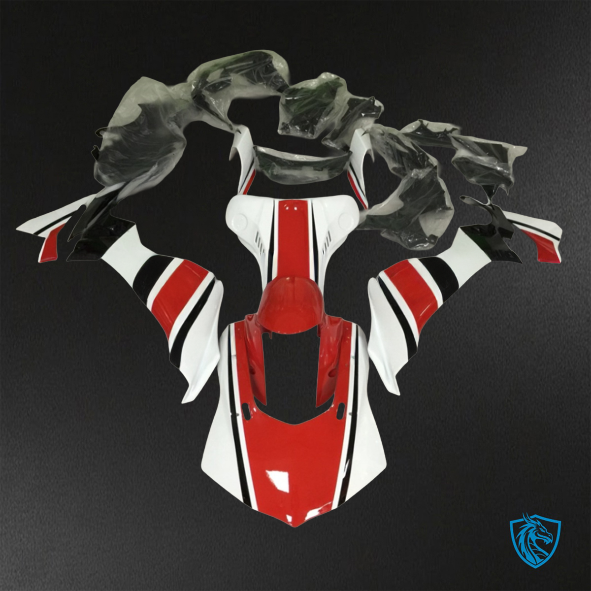 Yamaha YZF R1 (2015–2020) Red & White - Replacement Motorcycle Fairings Kit