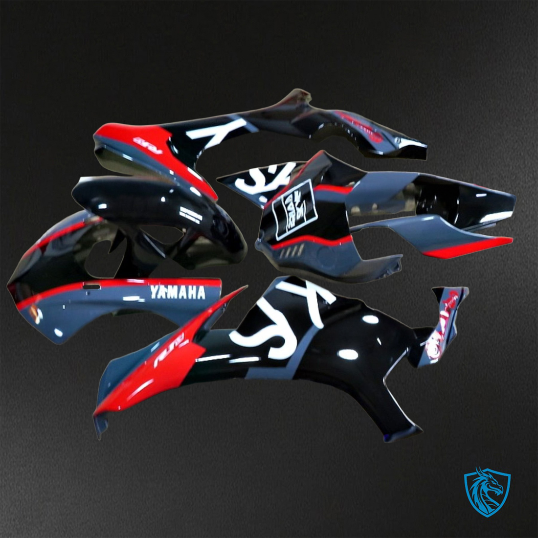 Yamaha YZF R1 (2015-2020) Red & Black ABS Bodywork - Fairings Kit