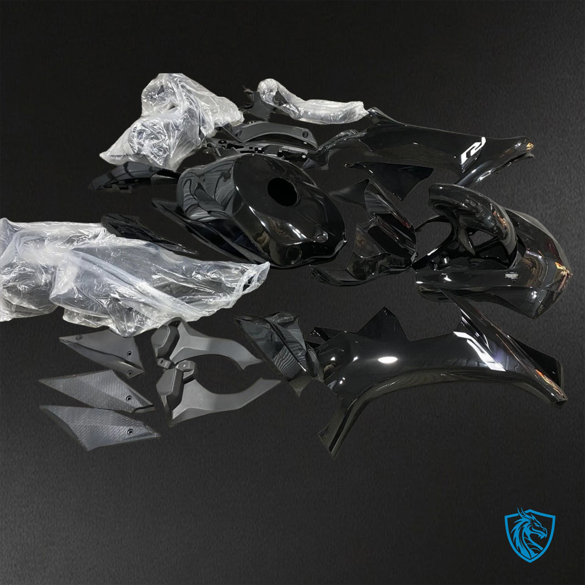 Yamaha YZF R1 (2015-2020) Black - Replacement Motorcycle Fairings Kit