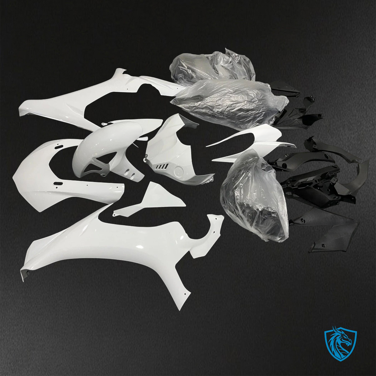 Yamaha YZF R1 (2015-2020) Gloss White - Custom ABS Fairing Kit