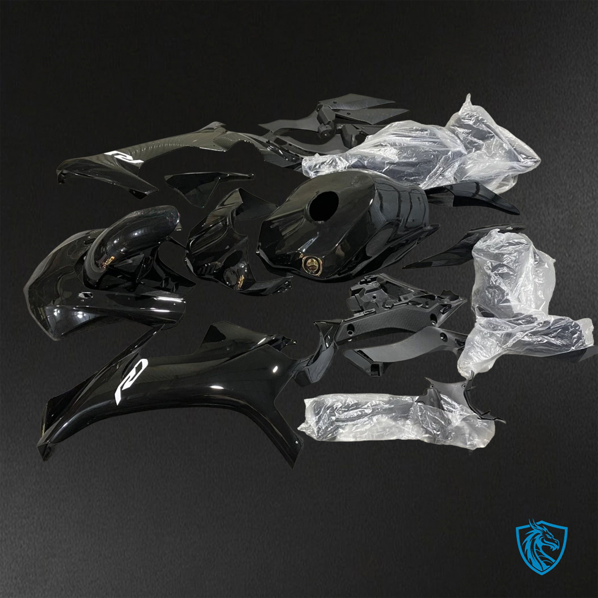 Yamaha YZF R1 (2015-2020) Black - Replacement Motorcycle Fairings Kit