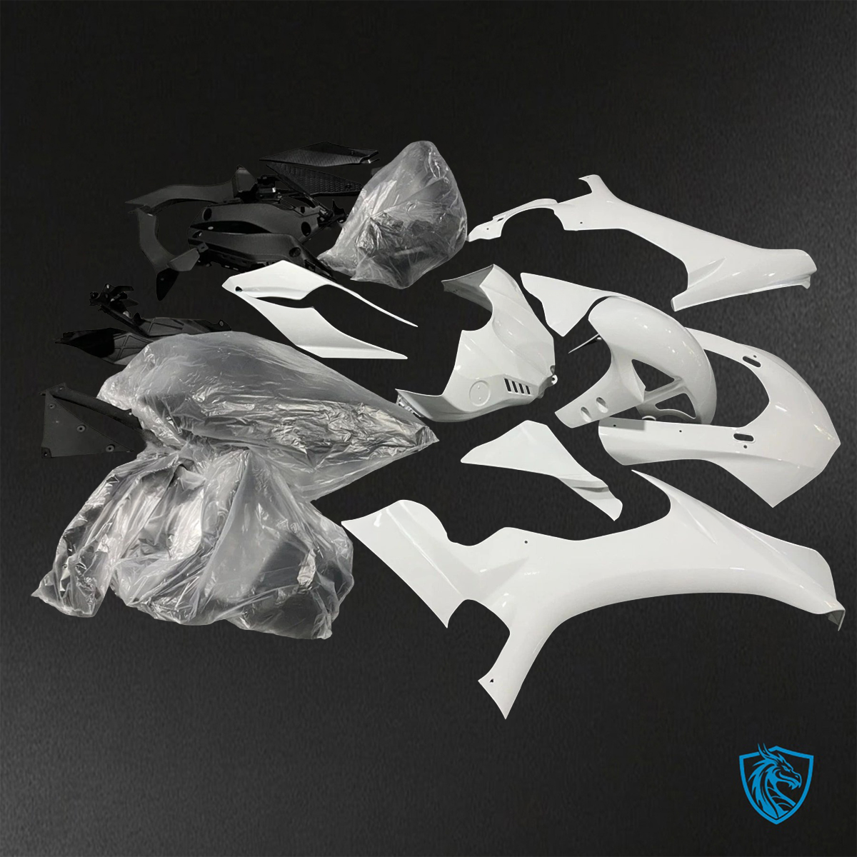 Yamaha YZF R1 (2015-2020) Gloss White - Custom ABS Fairing Kit