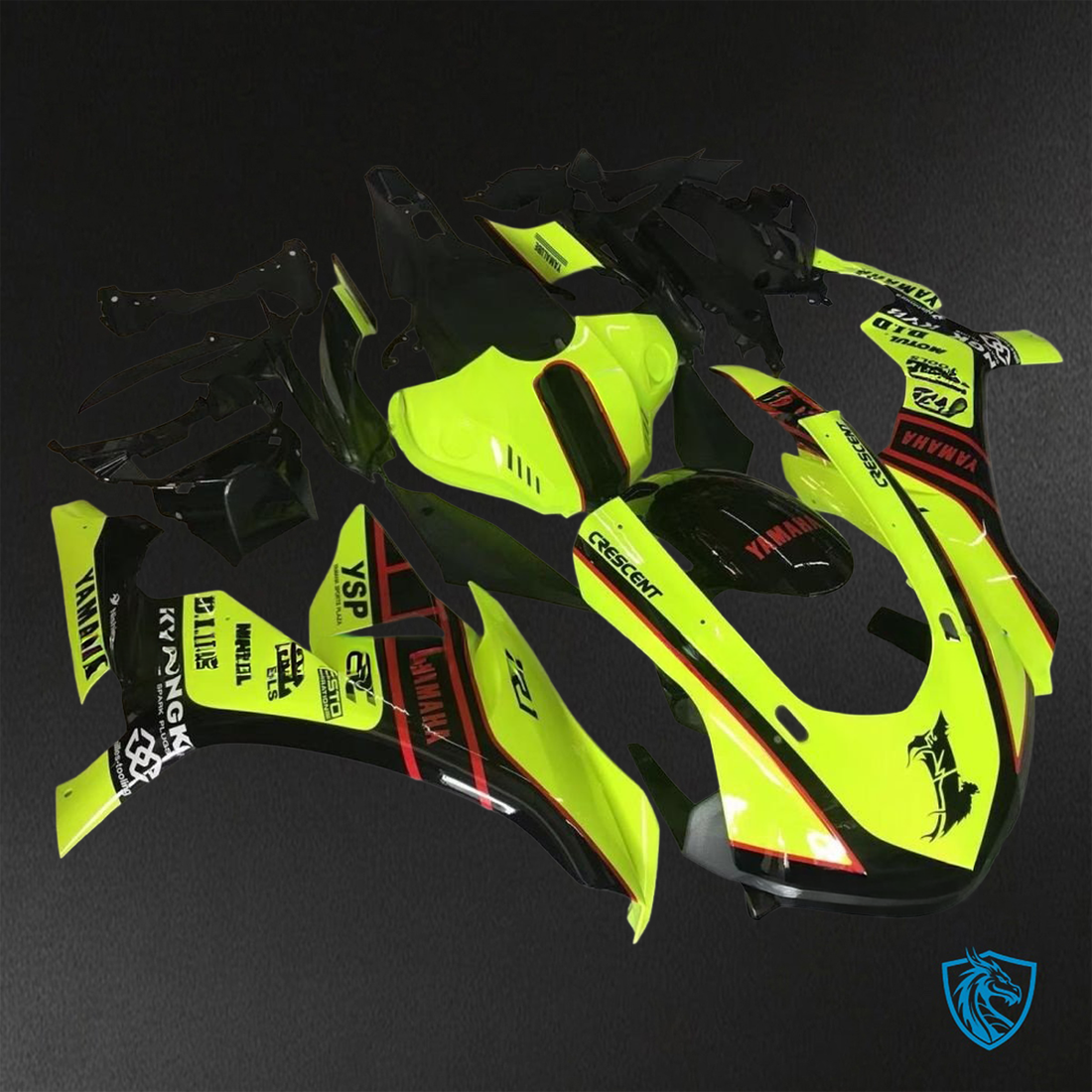 Yamaha YZF R1 (2015-2020) Yellow Fairings Kit - Aftermarket ABS Bodywork