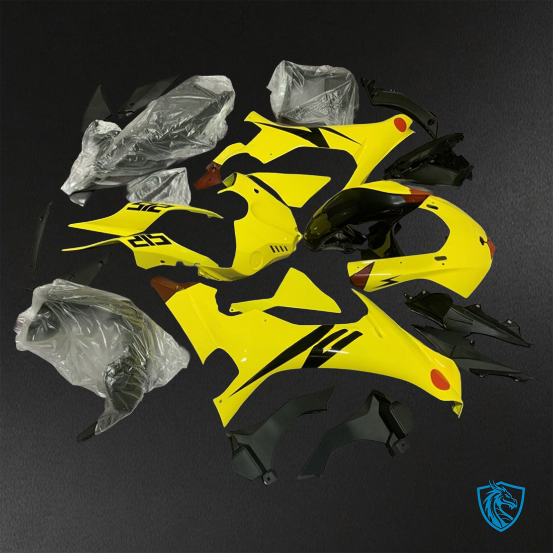 Yamaha YZF R1 (2015-2020) Yellow & Black ABS Bodywork - Fairings Kit