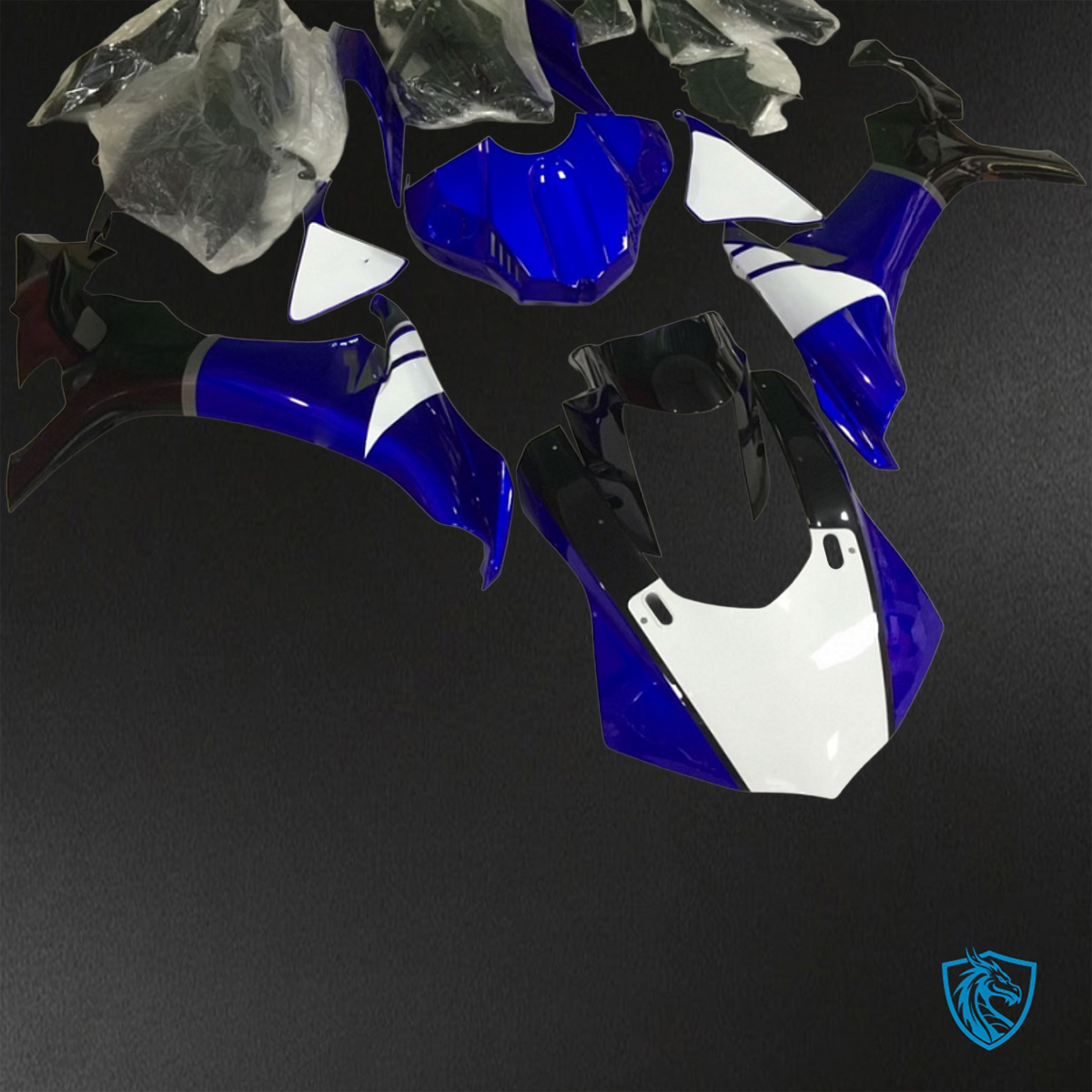 Yamaha YZF R1 (2015-2020) Blue, Black & White ABS Bodywork - Fairings Kit