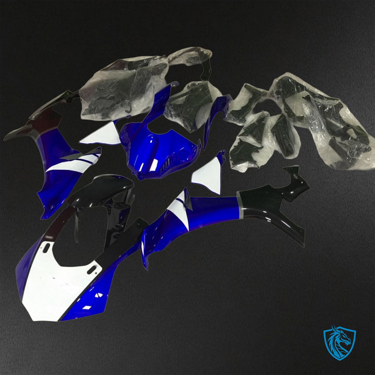 Yamaha YZF R1 (2015-2020) Blue, Black & White ABS Bodywork - Fairings Kit