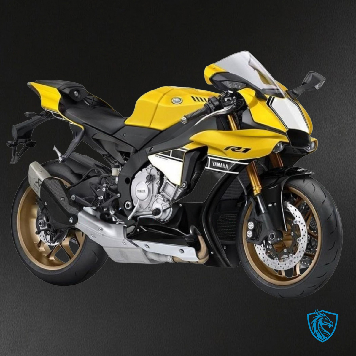 Yamaha YZF R1 (2015-2020) Yellow, Black & White ABS Bodywork - Fairings Kit