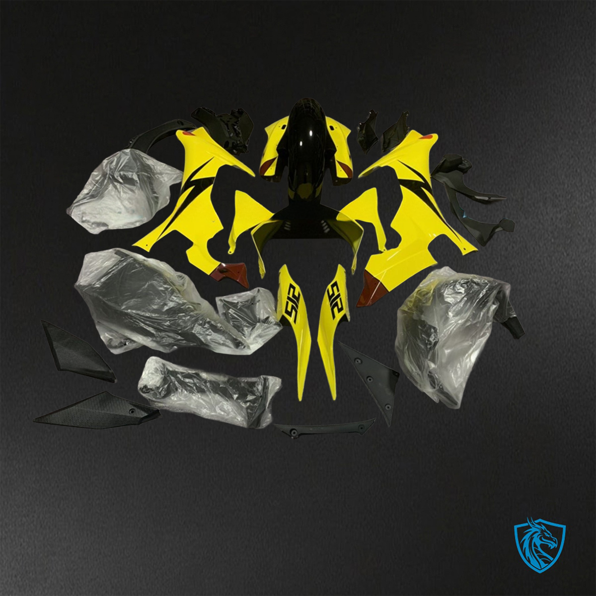 Yamaha YZF R1 (2015-2020) Yellow & Black ABS Bodywork - Fairings Kit
