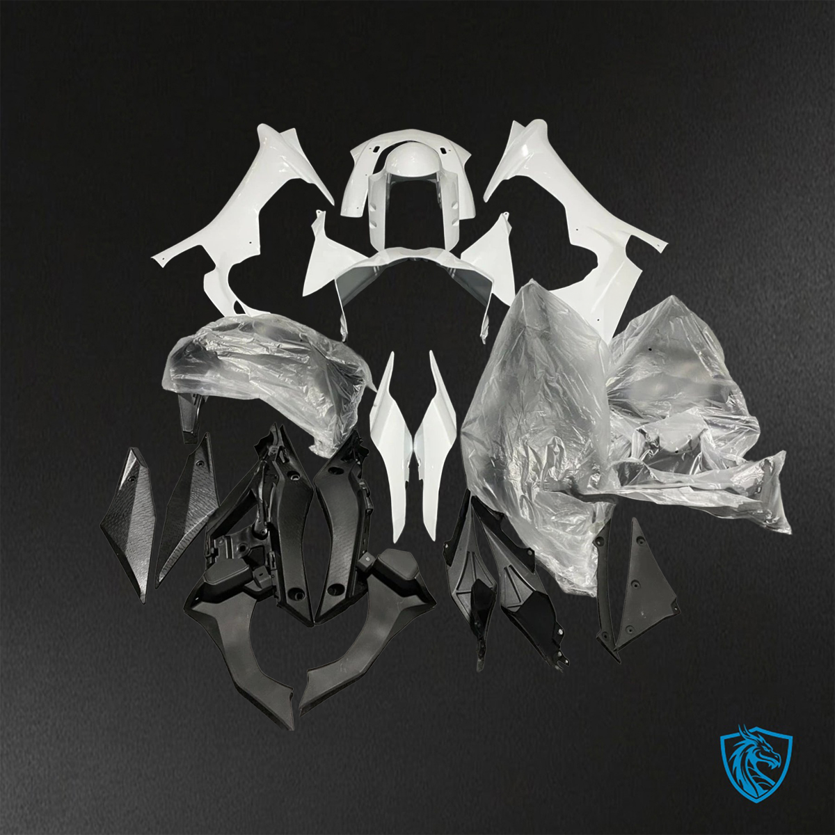 Yamaha YZF R1 (2015-2020) Gloss White - Custom ABS Fairing Kit