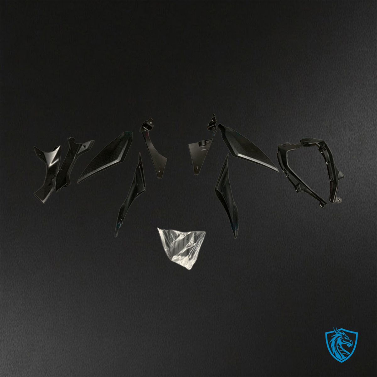 Yamaha YZF R1 (2015–2020) Orange & Black Logos - Replacement Motorcycle Fairings Kit