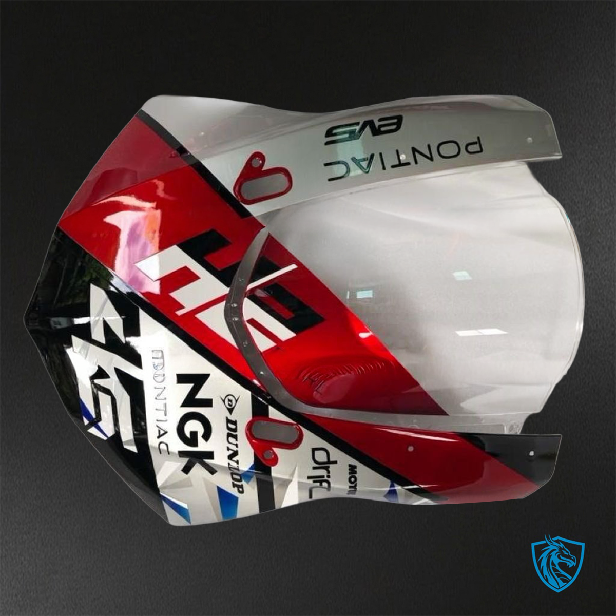 Yamaha YZF R1 (2015–2020) White, Red, Black & Blue Logos - Replacement Motorcycle Fairings Kit