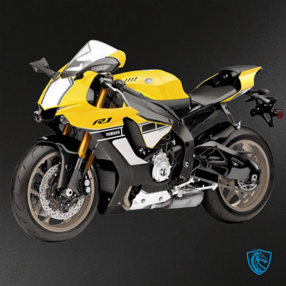 Yamaha YZF R1 (2015-2020) Yellow, Black & White ABS Bodywork - Fairings Kit