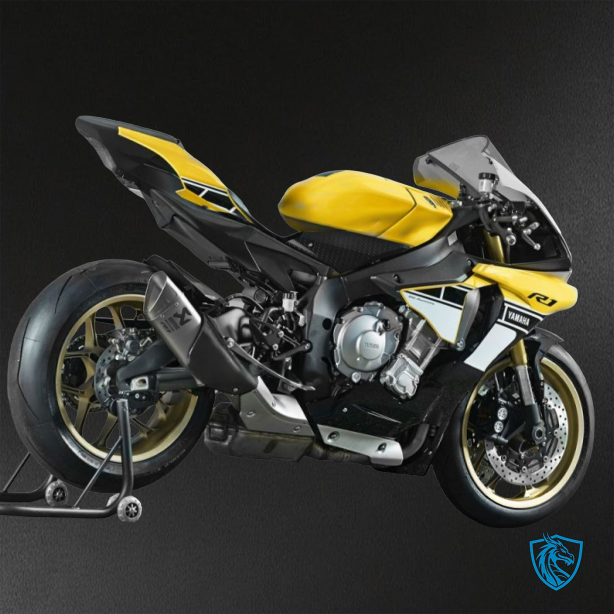 Yamaha YZF R1 (2015-2020) Yellow, Black & White ABS Bodywork - Fairings Kit