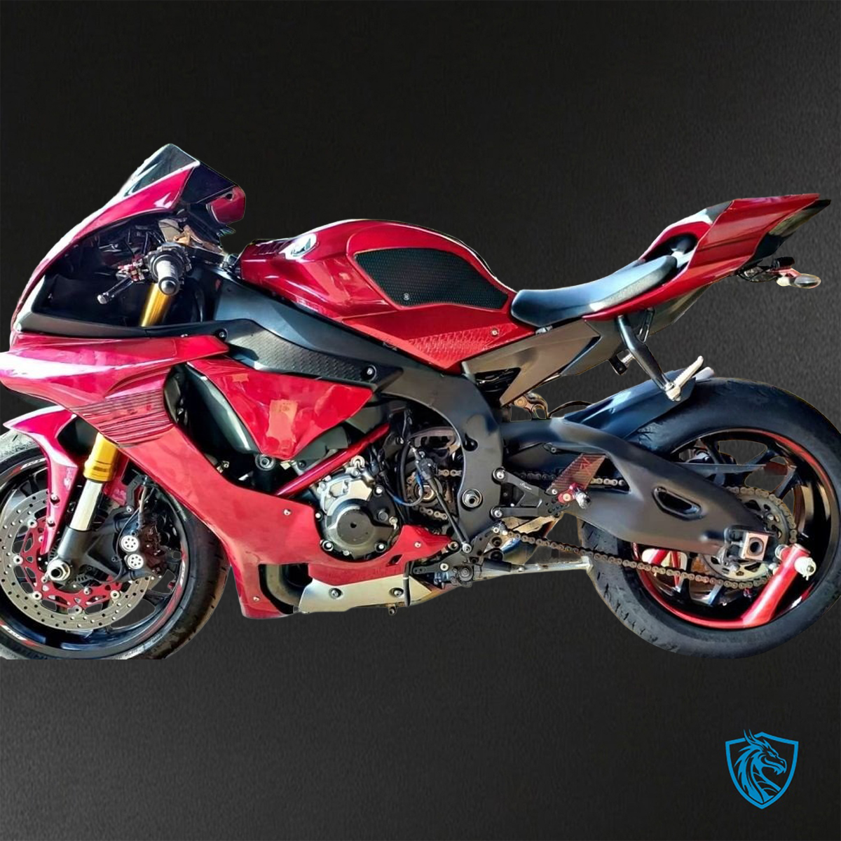 Yamaha YZF R1 (2015–2020) Gloss Red Logo ABS Bodywork - Fairings Kit