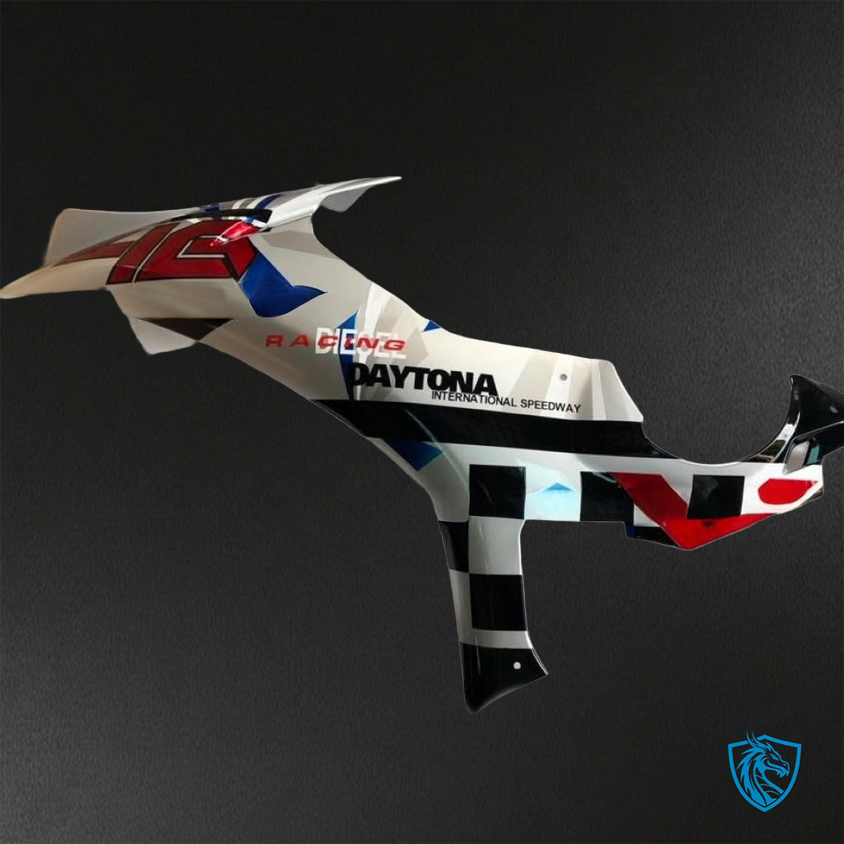 Yamaha YZF R1 (2015–2020) White, Red, Black & Blue Logos - Replacement Motorcycle Fairings Kit