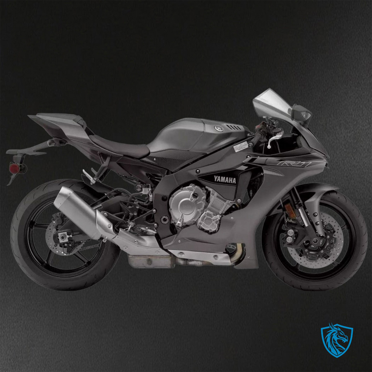 Yamaha YZF R1 (2015-2020) Matte Dark Gray - Replacement Motorcycle Fairings Kit