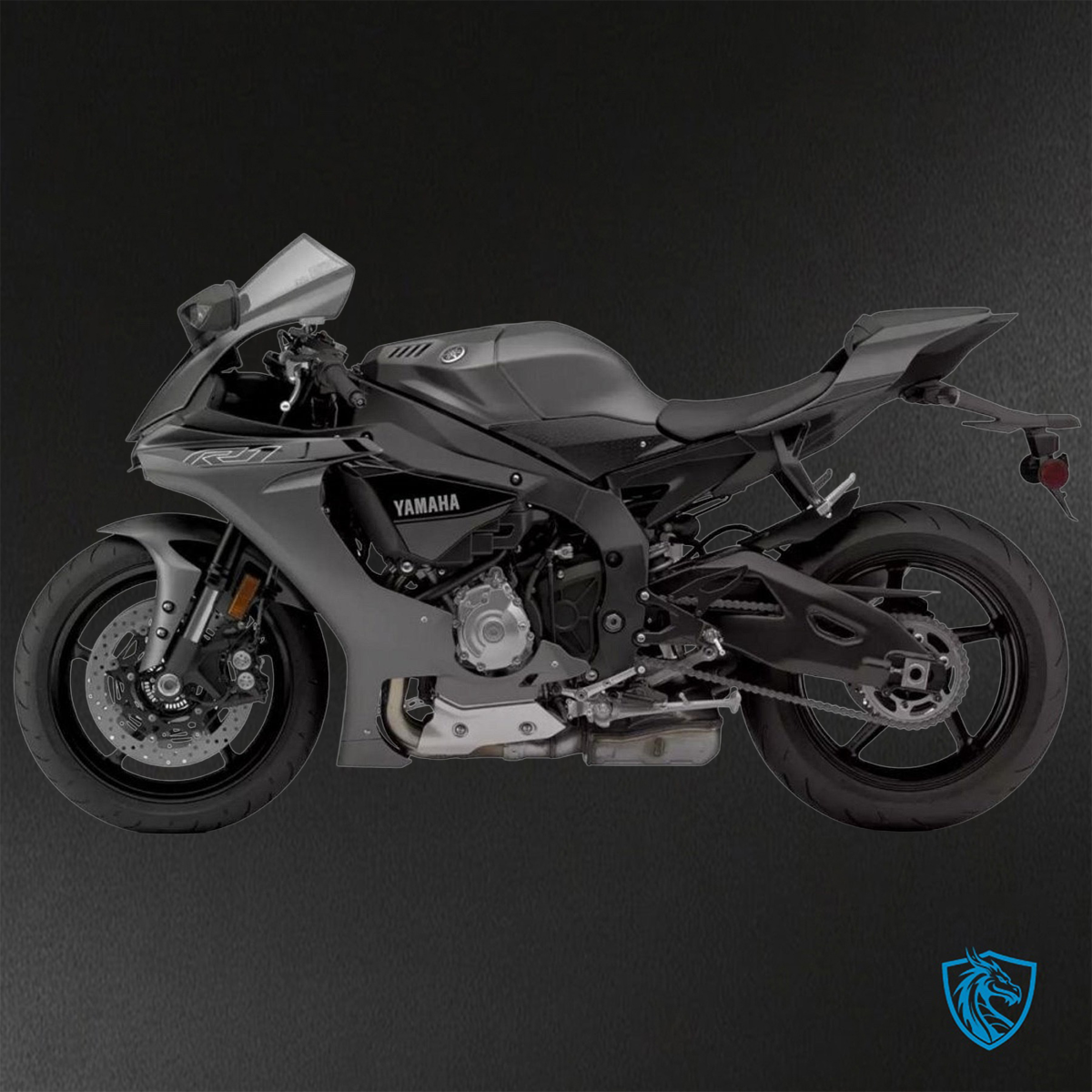Yamaha YZF R1 (2015-2020) Matte Dark Gray - Replacement Motorcycle Fairings Kit
