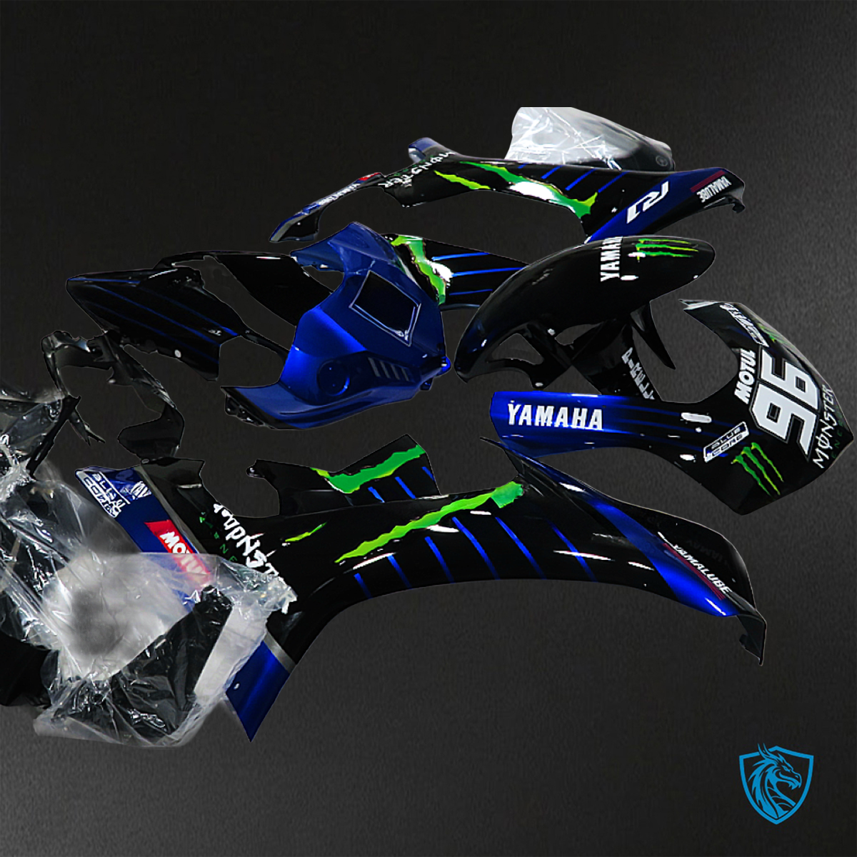 Yamaha YZF R1 (2015-2020) Blue & Black ABS Bodywork - Fairings Kit