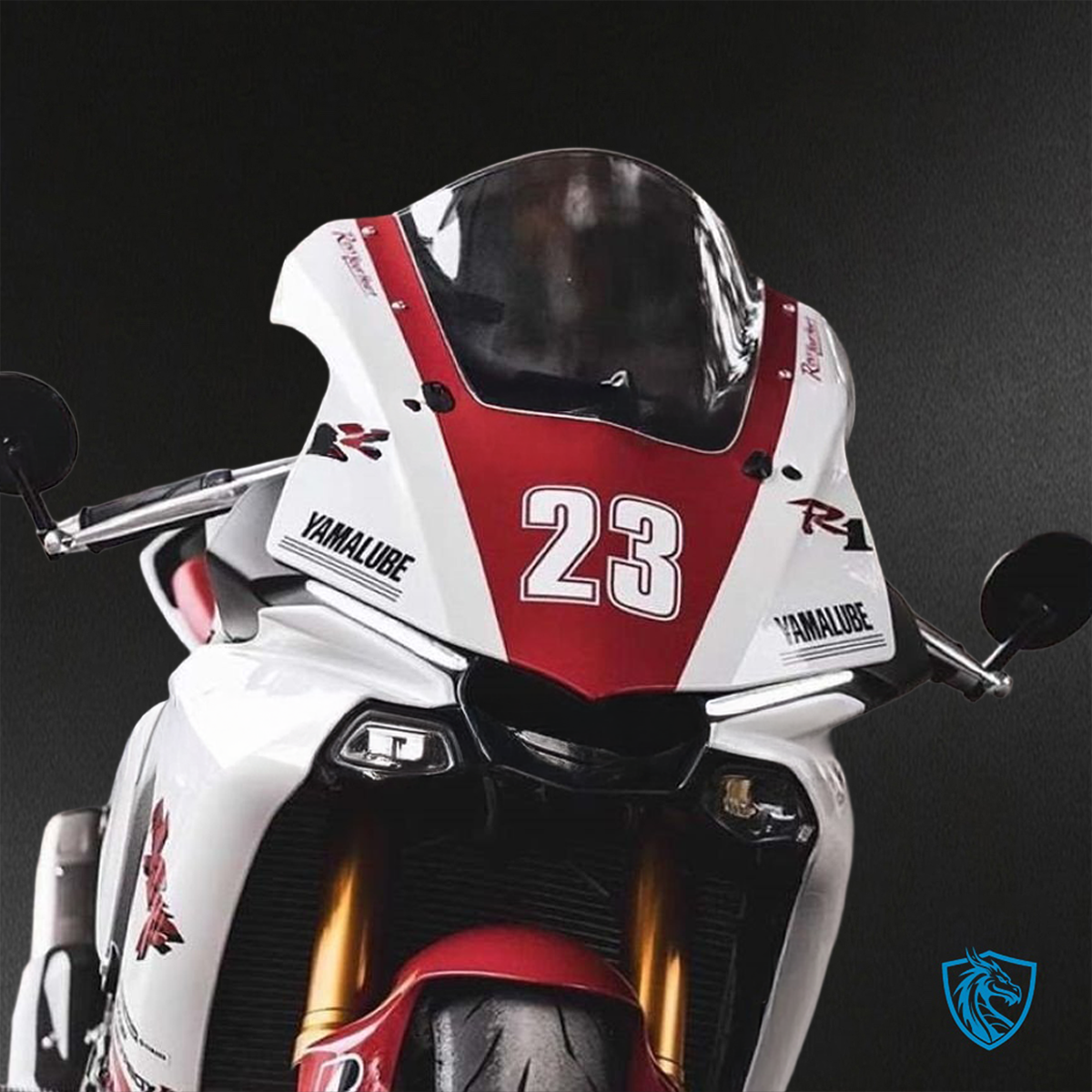 Yamaha YZF R1 (2015–2020) Red, White & Black Monster - Custom ABS Fairing Kit
