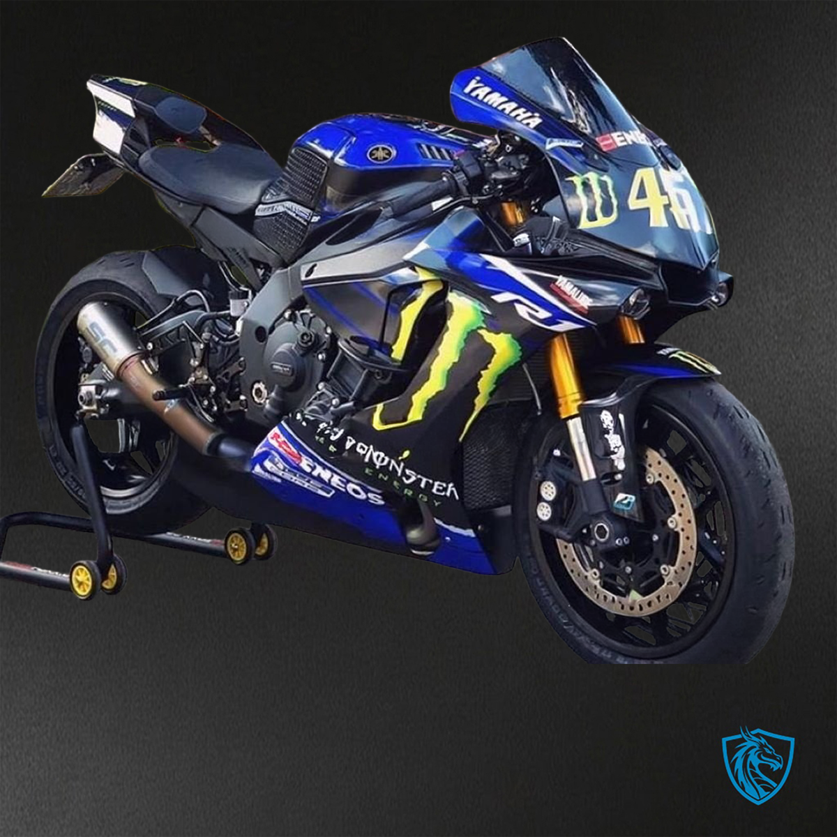 Yamaha YZF R1 (2015-2020) Blue & Black Motor - Custom ABS Fairing Kit