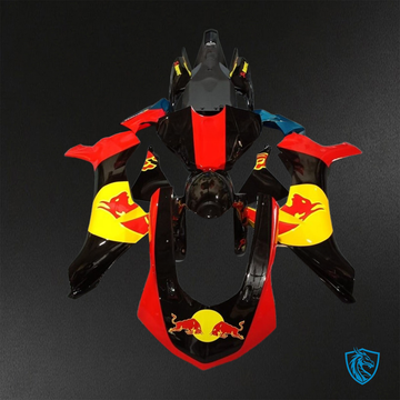 Yamaha YZF R1 (2015–2020) Glossy Red, Black & Yellow Fairings Kit - Aftermarket ABS Bodywork