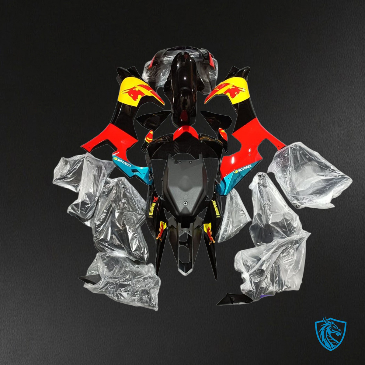 Yamaha YZF R1 (2015–2020) Glossy Red, Black & Yellow Fairings Kit - Aftermarket ABS Bodywork