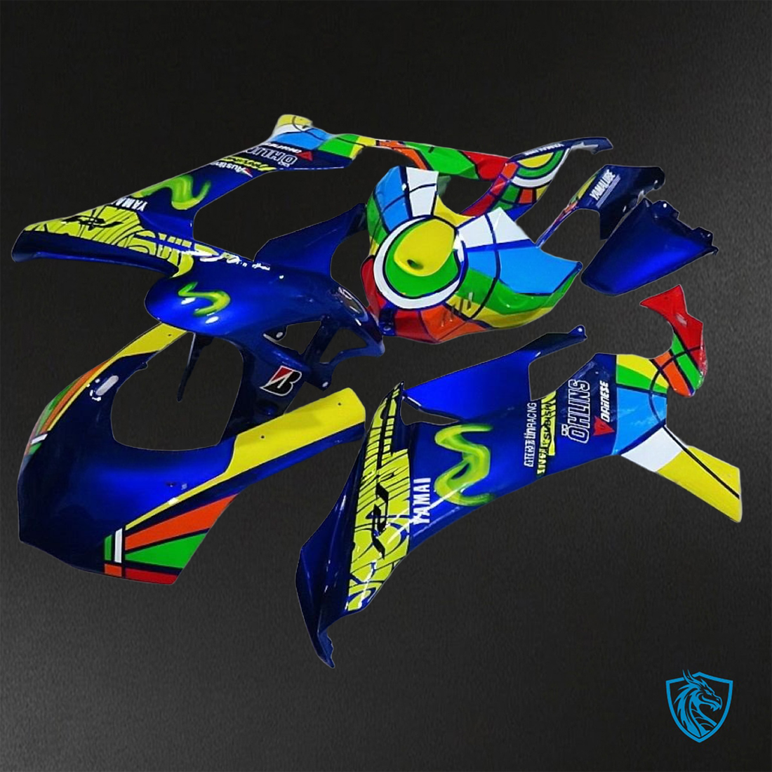 Yamaha YZF R1 (2015–2020) Multicolor ● Movistar ABS Bodywork - Fairings Kit