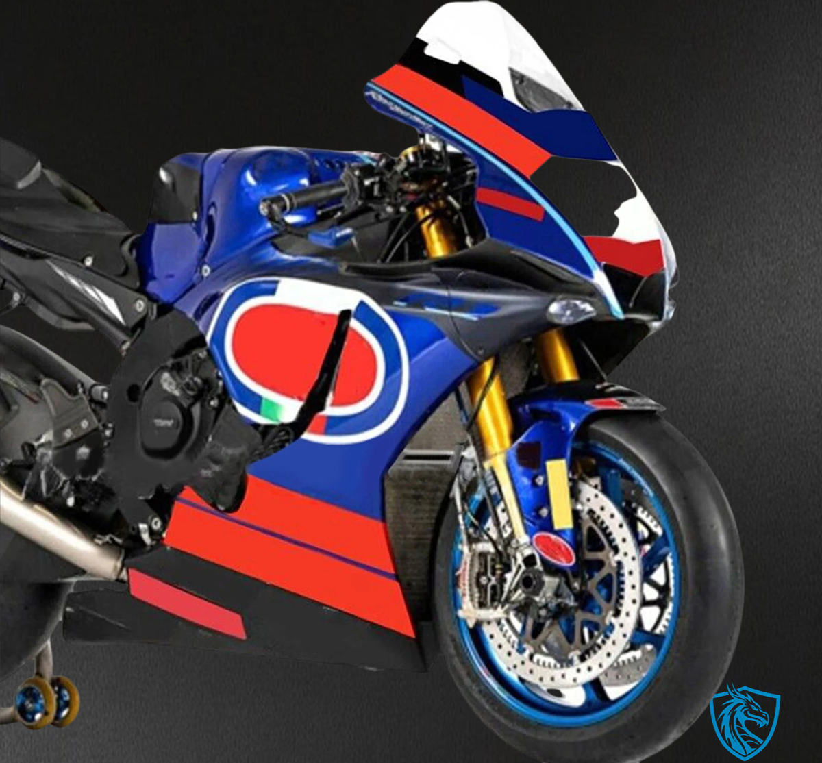 Yamaha YZF R1 (2020-2025) Black, Blue & Red - Custom ABS Fairing Set