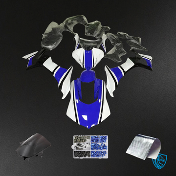 Yamaha YZF R1 (2020-2025) Black, Blue & White - Aftermarket ABS Fairing Kit