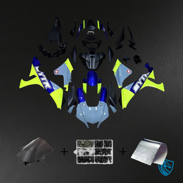 Yamaha YZF R1 (2020-2025) Black, Gray, Blue & Yellow - Custom ABS Fairing Set