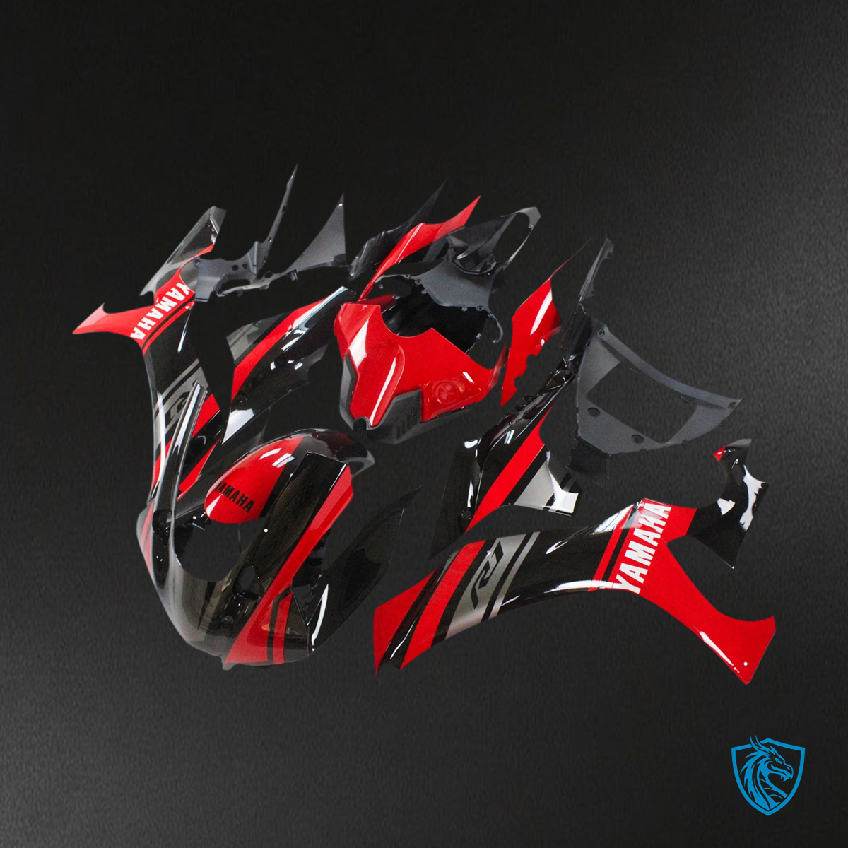Yamaha YZF R1 (2020-2025) Black & Red - MERGEment Motorcycle Fairing Kit