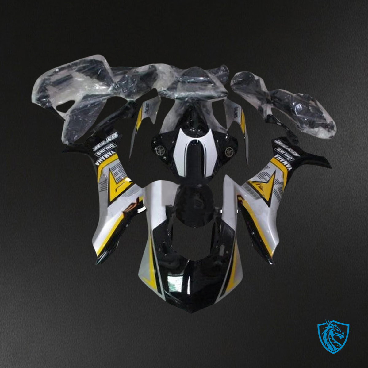 Yamaha YZF R1 (2020-2025) Black & Sliver- MERGEment Motorcycle Fairing Kit