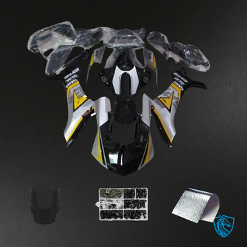 Yamaha YZF R1 (2020-2025) Black & Sliver- MERGEment Motorcycle Fairing Kit