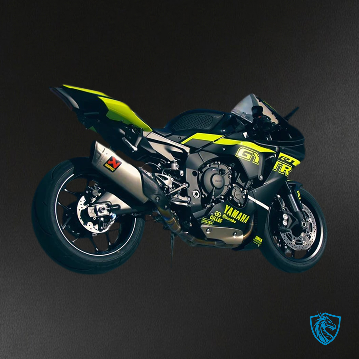 Yamaha YZF R1 (2020-2025) Black & Fluorescent Yellow Fairing Kit | ABS Bodywork