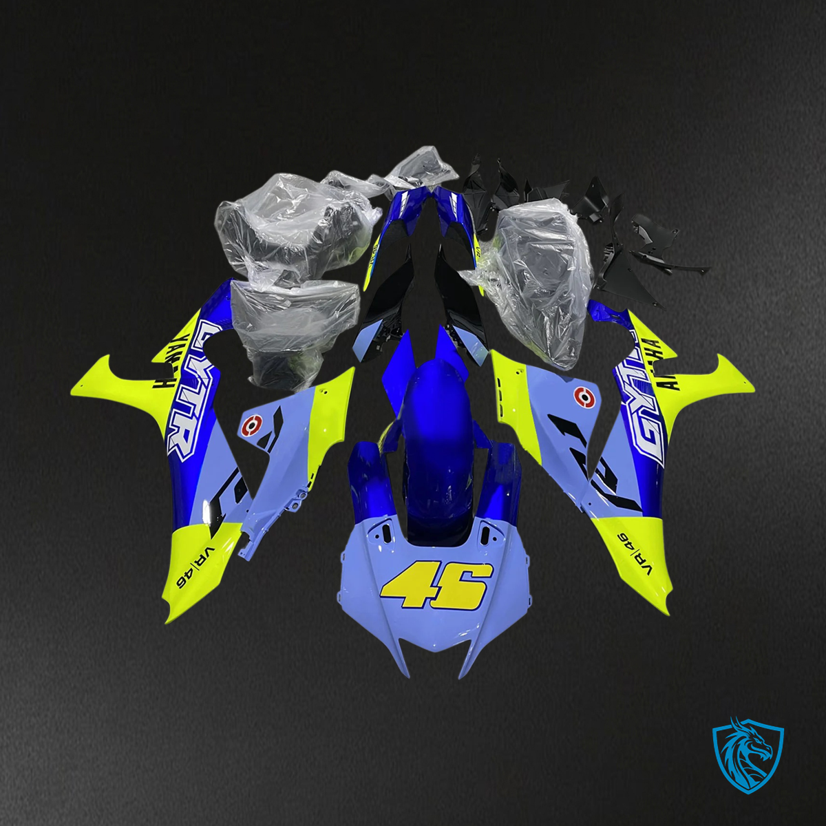 Yamaha YZF R1 (2020-2025) Blue & Yellow - Custom ABS Fairing Set