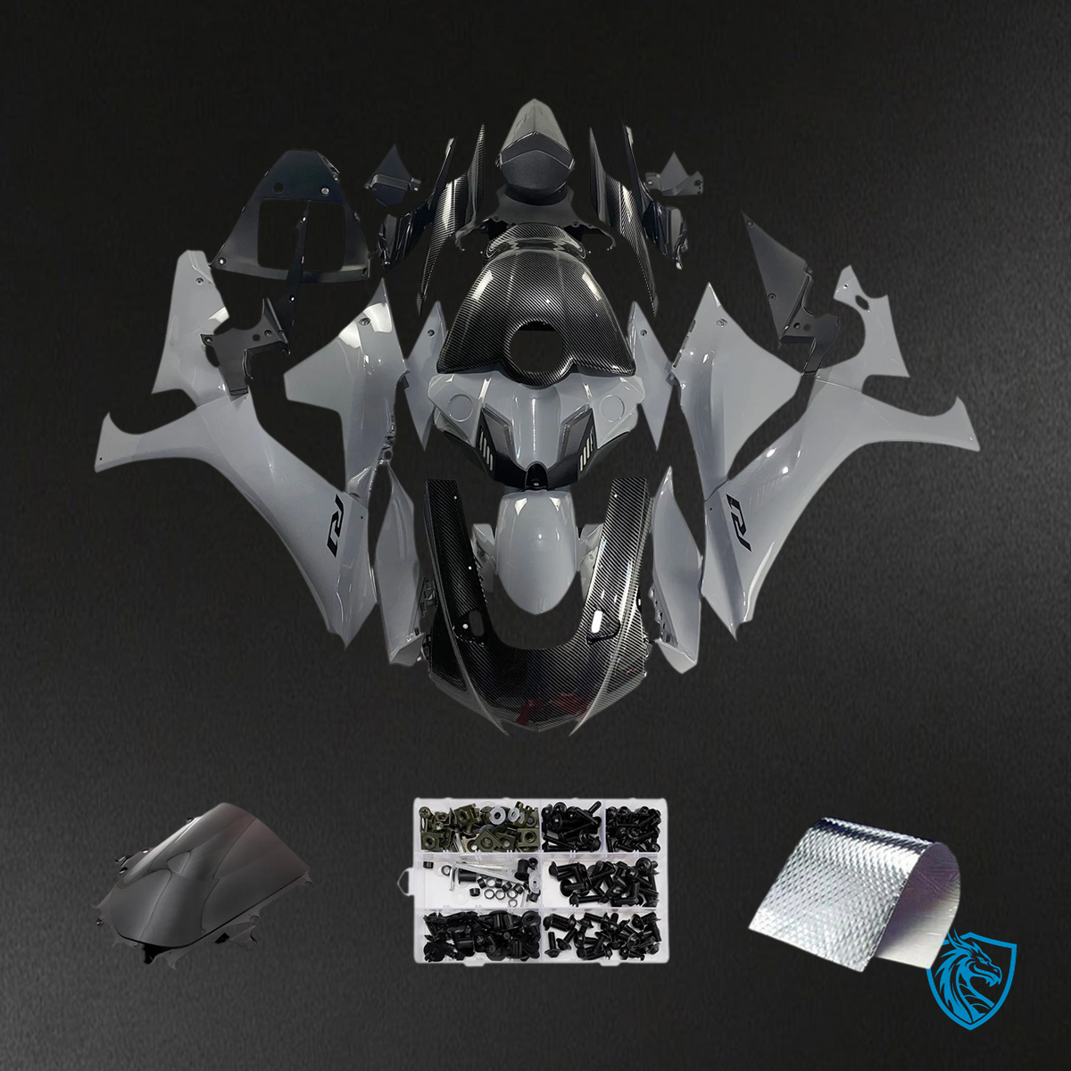 Yamaha YZF R1 (2020-2025) Gray - Custom ABS Fairing Kit