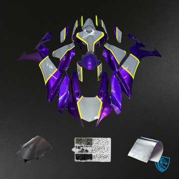 Yamaha YZF R1 (2020-2025) Gray & Purple Fairing Kit | ABS Bodywork
