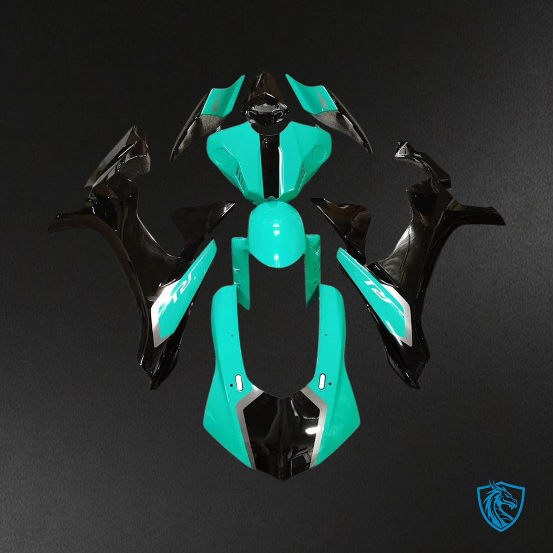 Yamaha YZF R1 (2020-2025) Light Blue & Black - MERGEment Motorcycle Fairing Kit