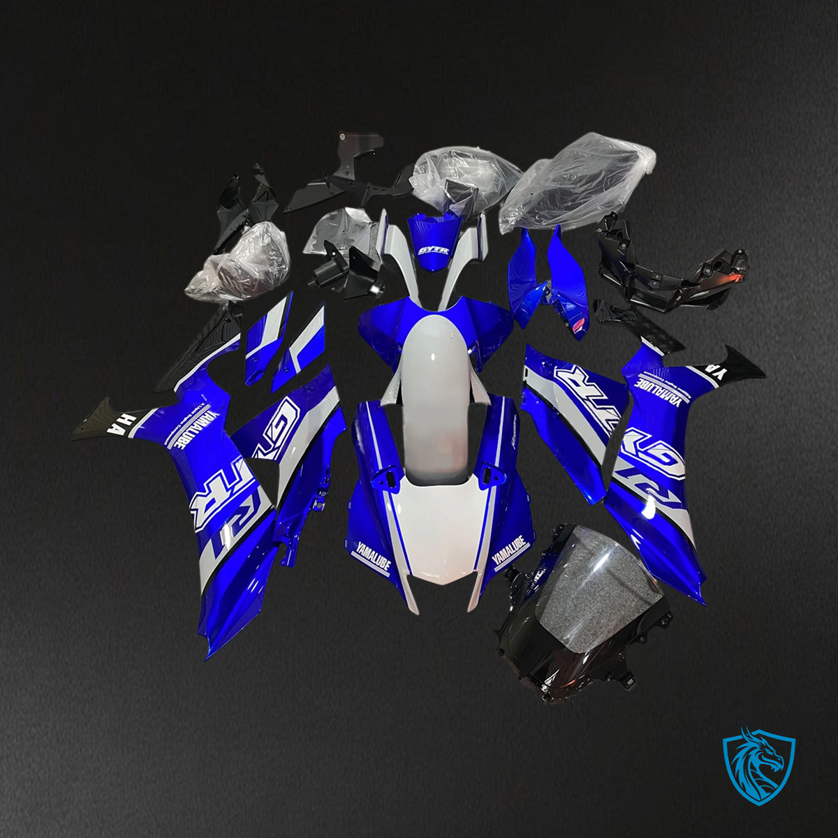 Yamaha YZF R1 (2020-2025) White & Blue - Custom ABS Fairing Kit