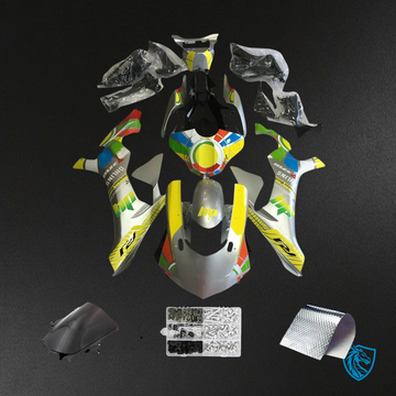 Yamaha YZF R1 (2020-2025) White, Silver & Yellow - Aftermarket Fairing Kit