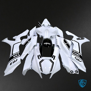 Yamaha YZF R1 (2021-2022) Gloss White & Black - Replacement Motorcycle Fairings Kit