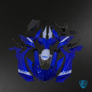 Yamaha YZF R1 (2021-2022) Gloss Blue & White - Replacement Motorcycle Fairings Kit