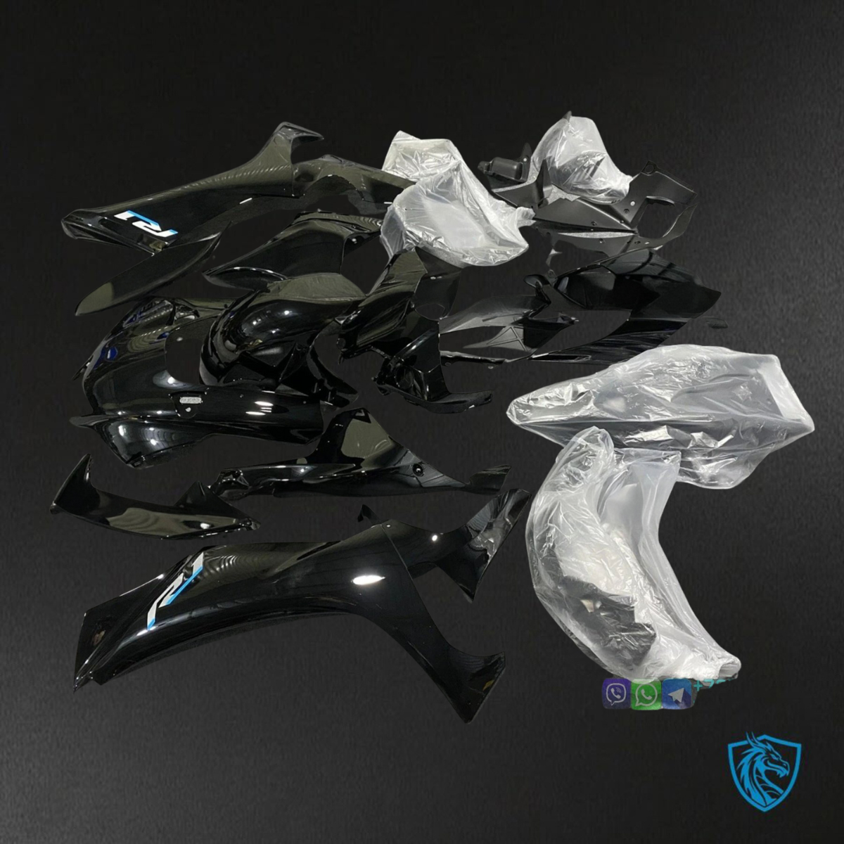 Yamaha YZF R1 (2021-2022) Gloss Black - Custom ABS Fairing Kit