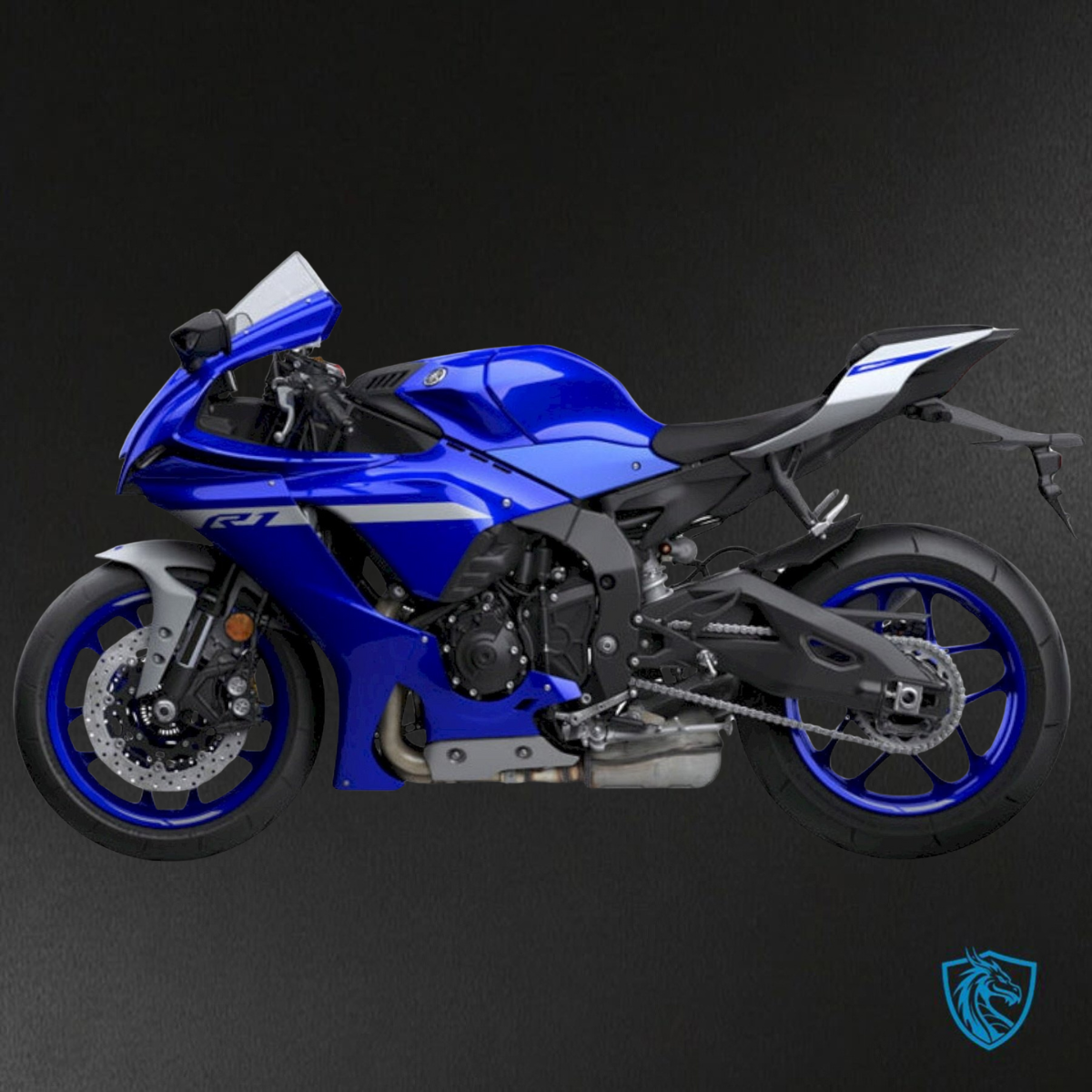 Yamaha YZF R1 (2021-2022) Gloss Blue & White - Replacement Motorcycle Fairings Kit