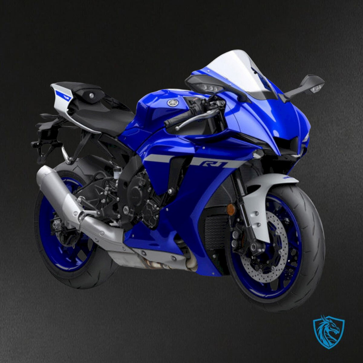 Yamaha YZF R1 (2021-2022) Gloss Blue & White - Replacement Motorcycle Fairings Kit