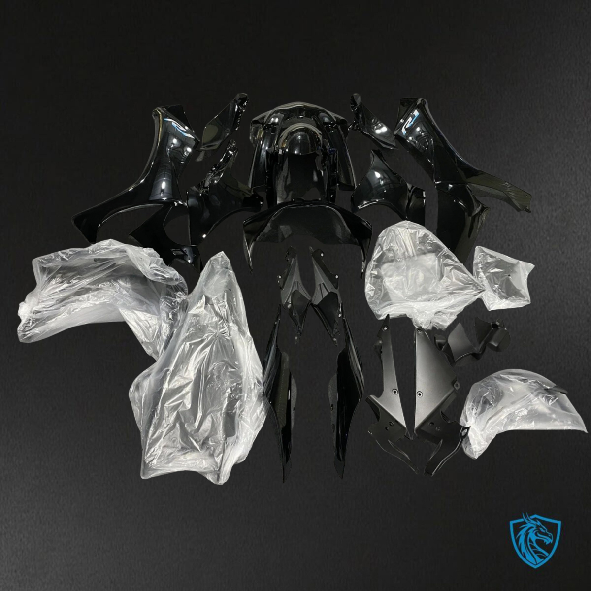 Yamaha YZF R1 (2021-2022) Gloss Black Fairings Kit - Aftermarket ABS Bodywork