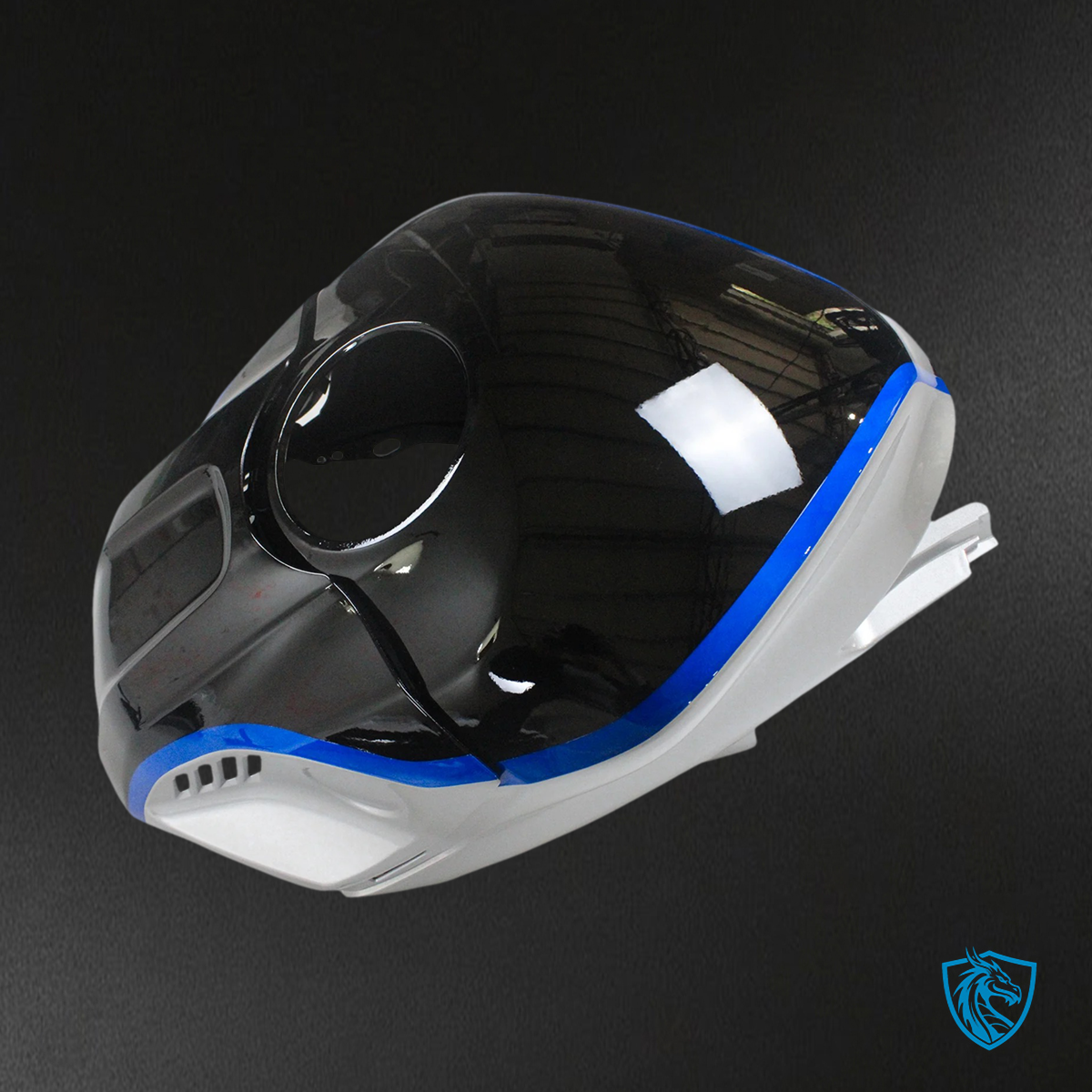 Yamaha YZF R3-YZF R25 (2019-2021) Black, Silver & Blue - Custom ABS Fairing Set