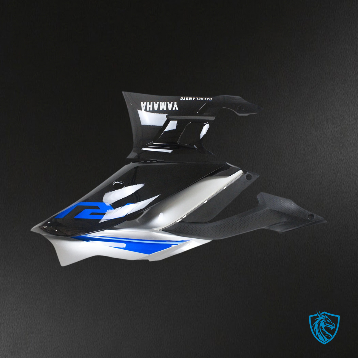 Yamaha YZF R3-YZF R25 (2019-2021) Black, Silver & Blue - Custom ABS Fairing Set