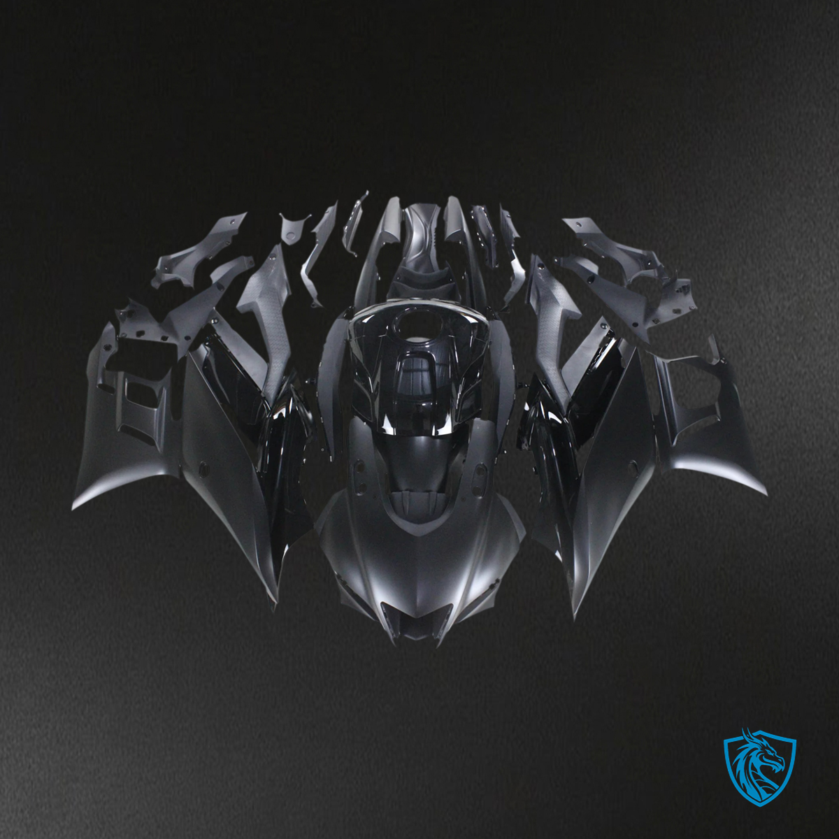 Yamaha YZF R3-YZF R25 (2019-2021) Black Style1 Fairing Kit | ABS Bodywork
