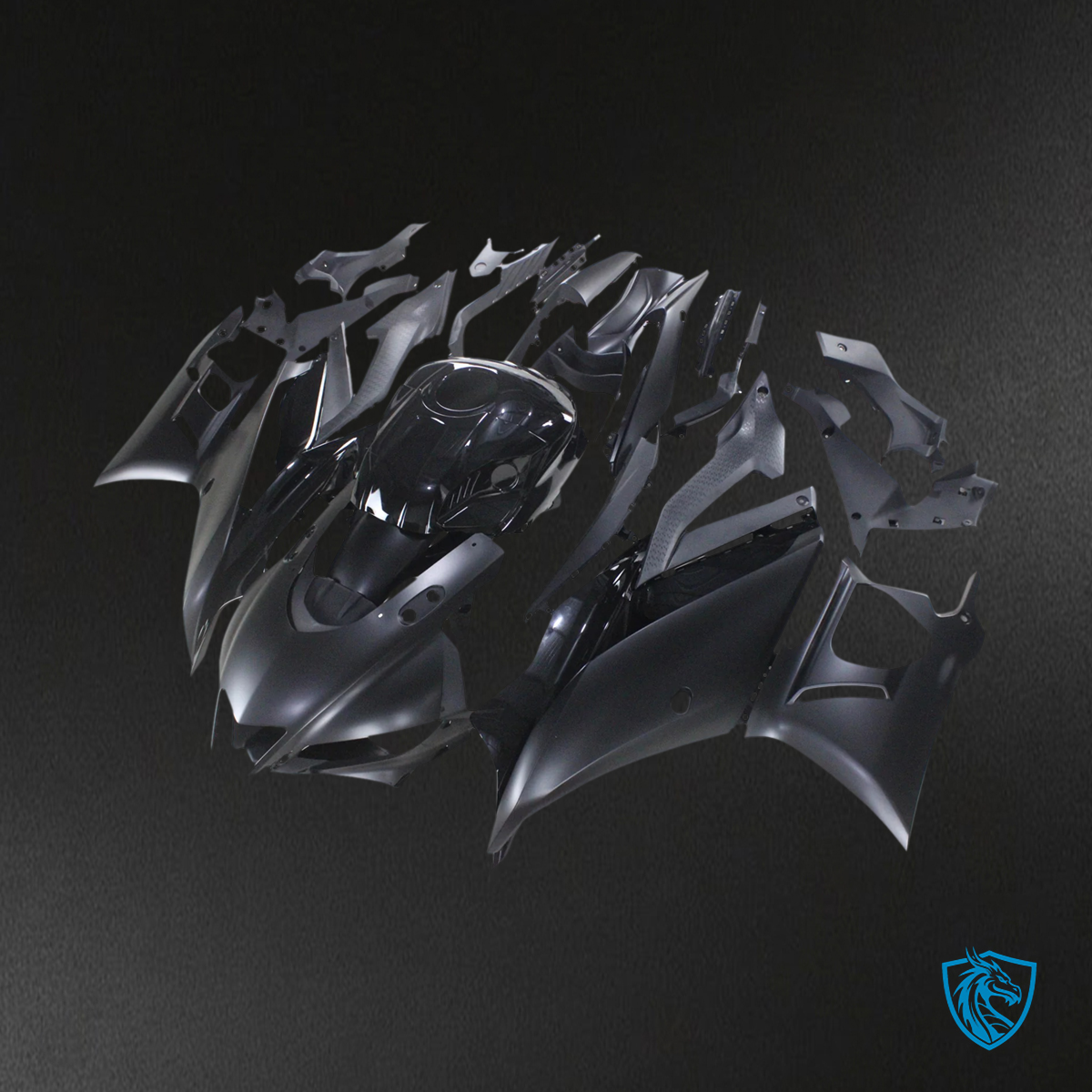Yamaha YZF R3-YZF R25 (2019-2021) Black Style1 Fairing Kit | ABS Bodywork
